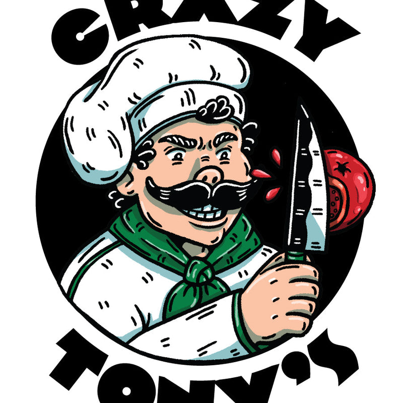 2023 Crazy Tony's Logo Illustration Design