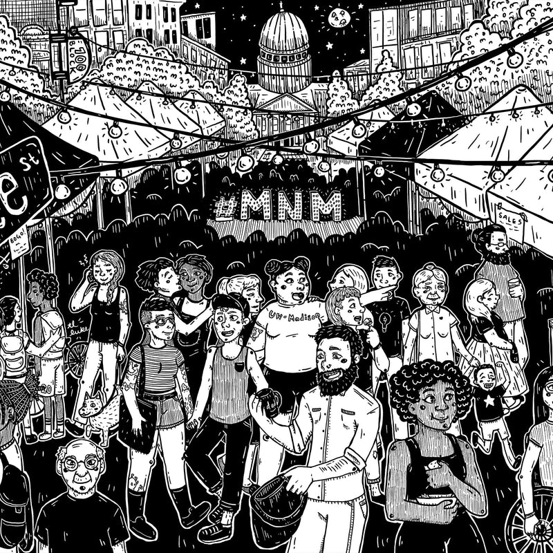 2021 Madison Night Market Event Poster