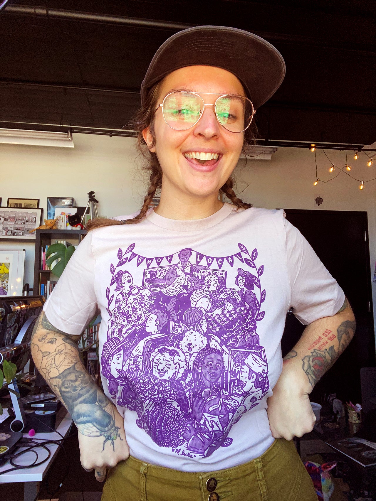 Shop Local Shirt (Plum Version)