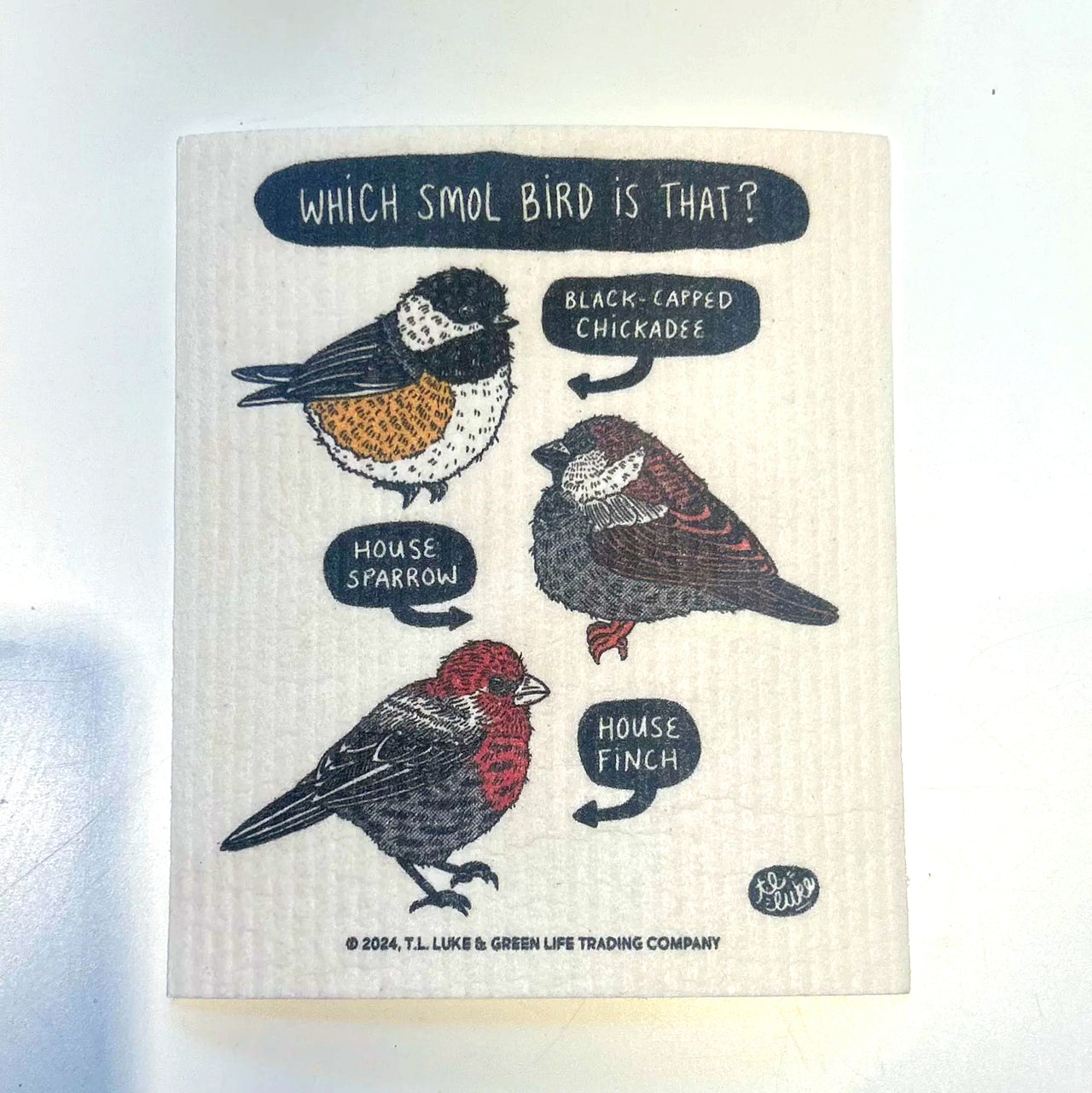 Smol Bird Swedish Dishcloth