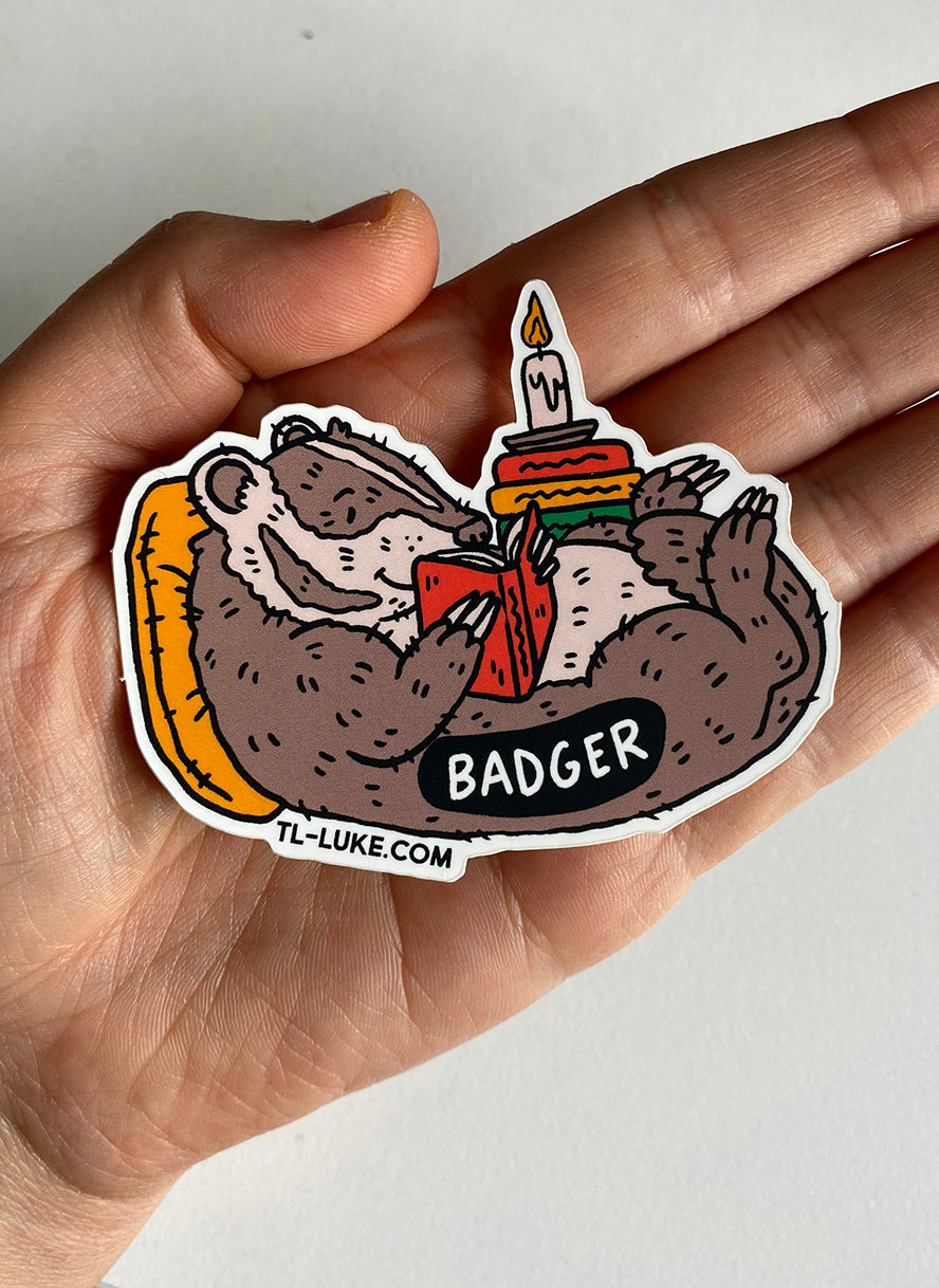Burrower: Badger Sticker