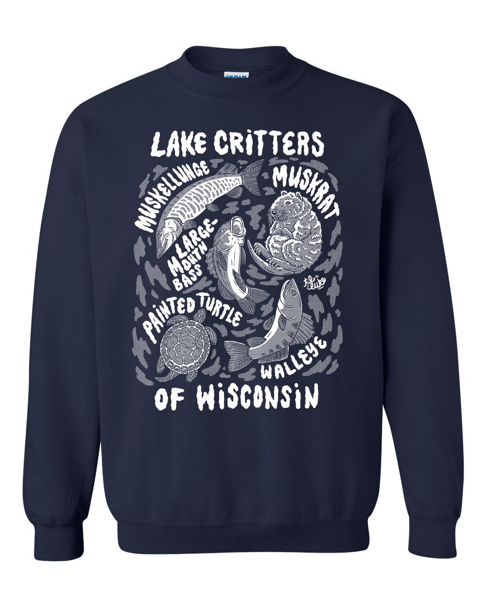 Lake Critters of Wisconsin Sweatshirt