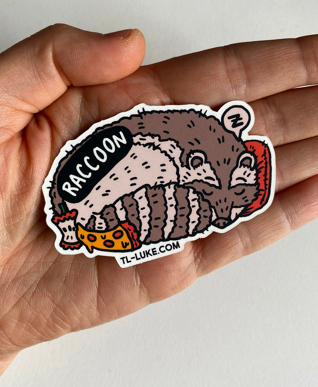Burrower: Raccoon Sticker