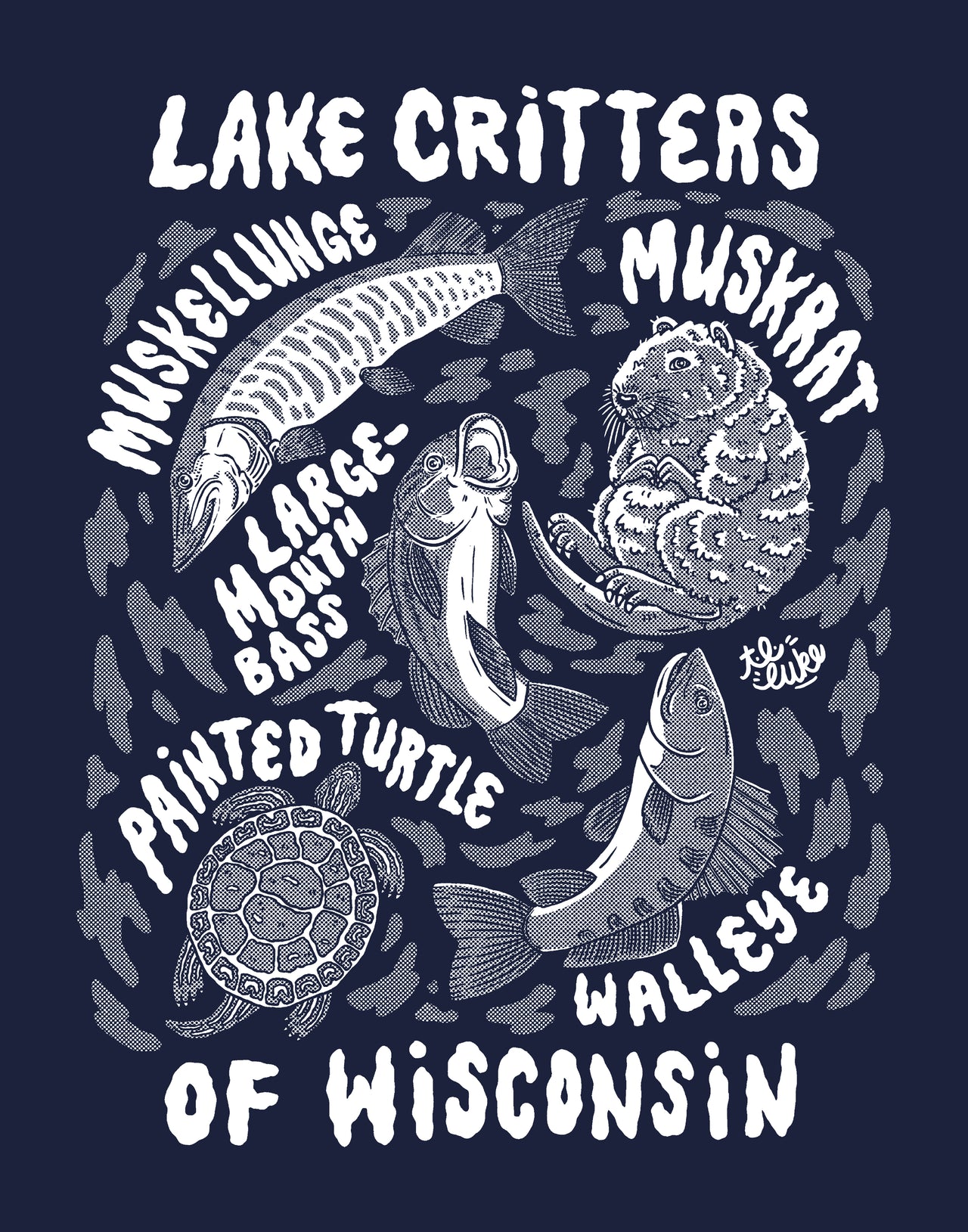 Lake Critters Print & Postcard