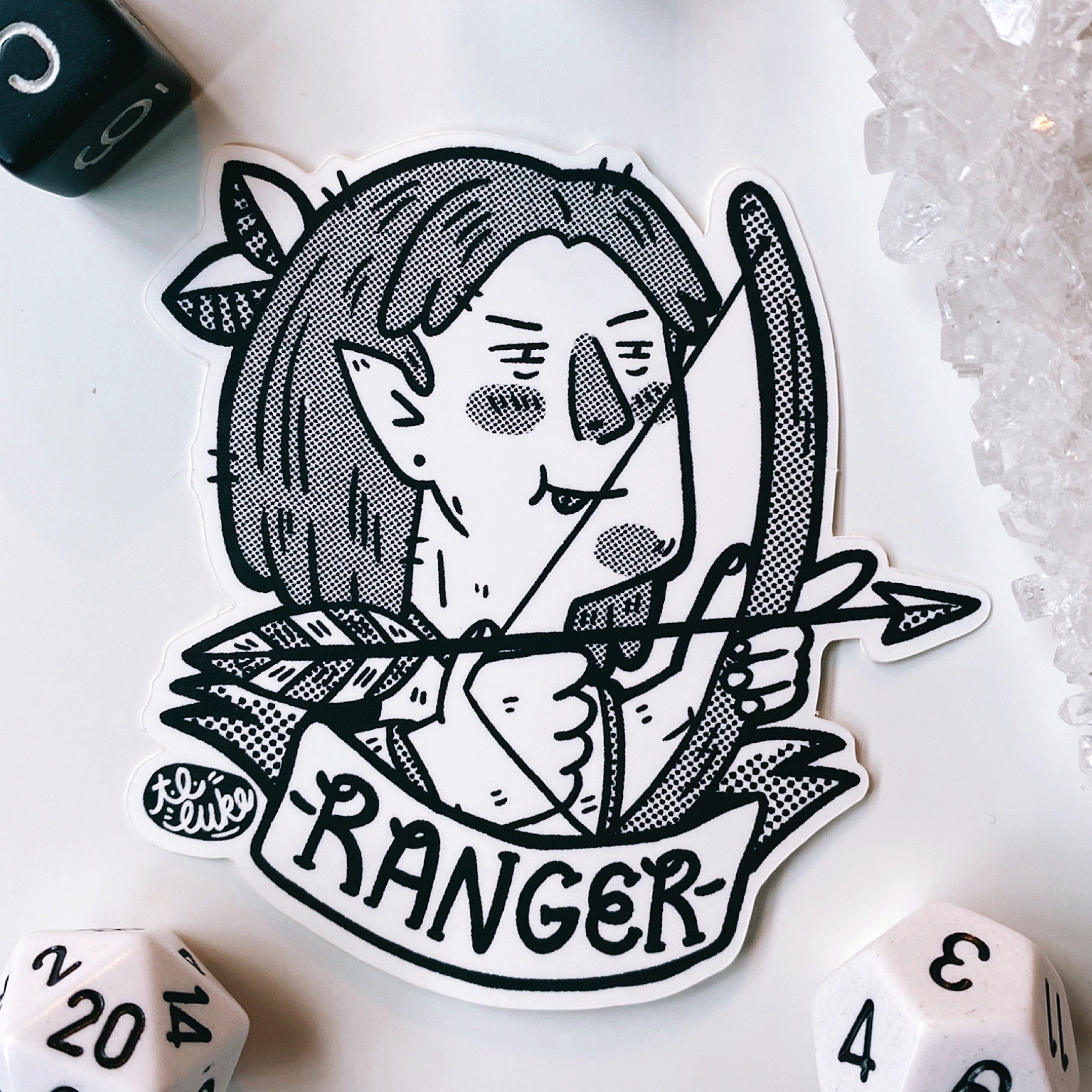 D&D Class: Ranger Sticker - T.L. Luke Art