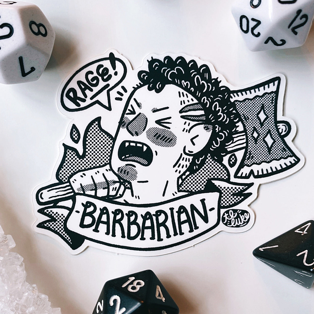 D&D Class: Barbarian Sticker