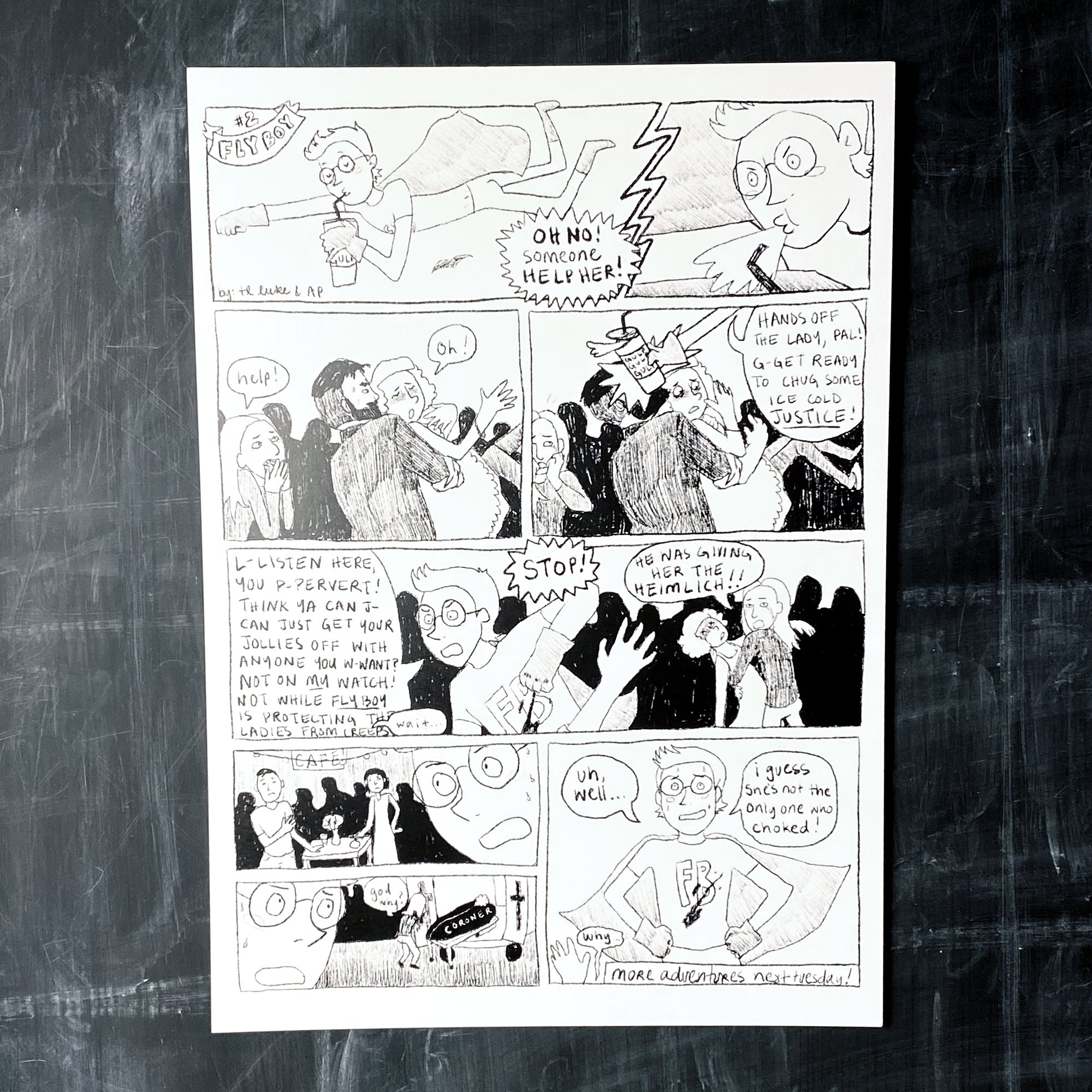 Flyboy Postcard - T.L. Luke Art