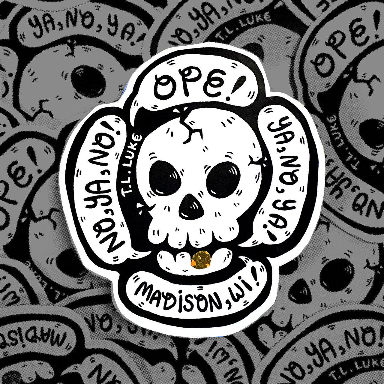 Ope! Madison Skull Sticker